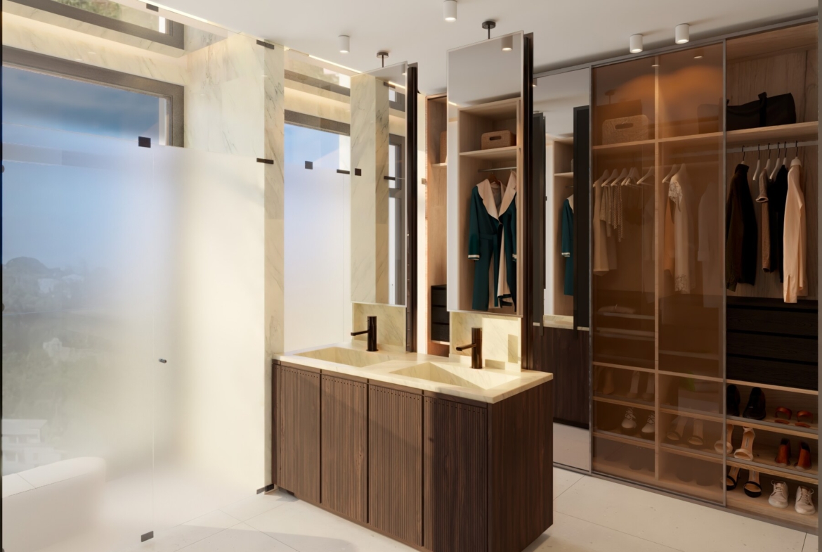 1.2 Dolce Vita Bathroom and clothes closet