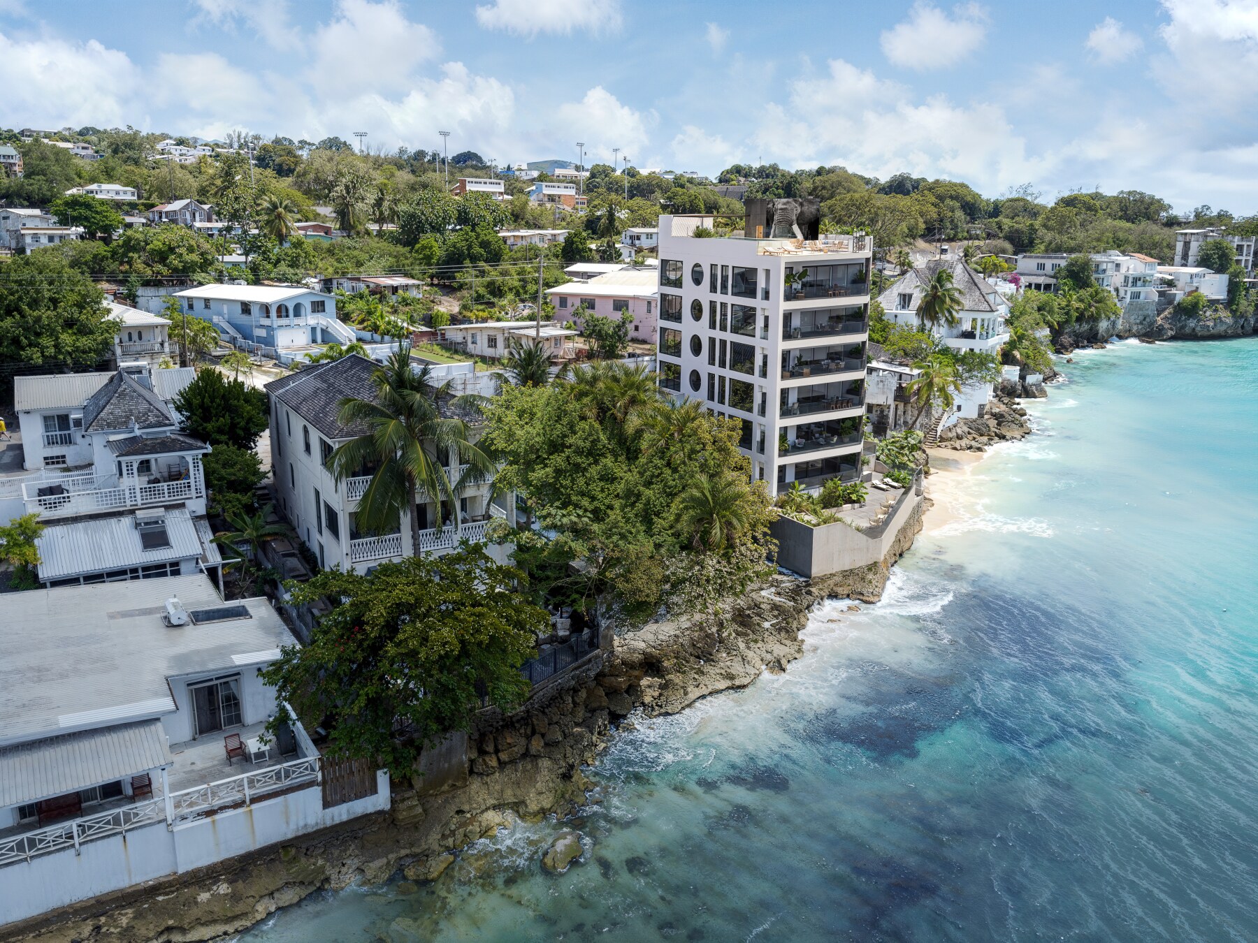 4 Dolce Vita View of Building and coastline from the Ocean 4 Dolce Vita View of Building and coastline from the Ocean