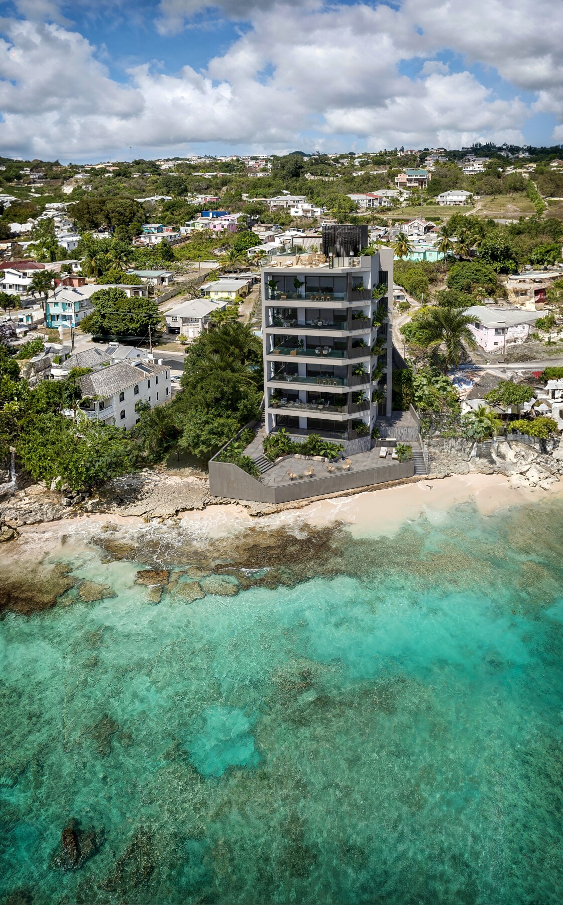 5 Dolce Vita View of Building from the Ocean 5 Dolce Vita View of Building from the Ocean