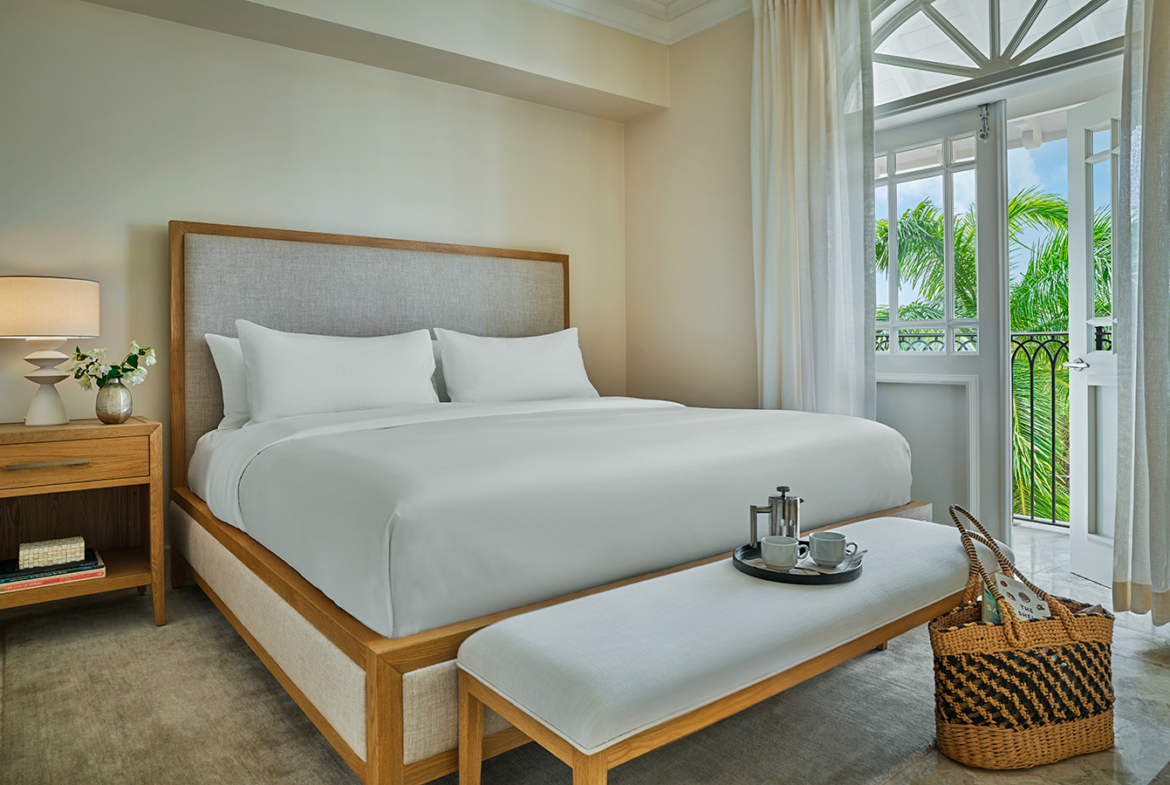 Pendry Residences Barbados Bedroom teatray