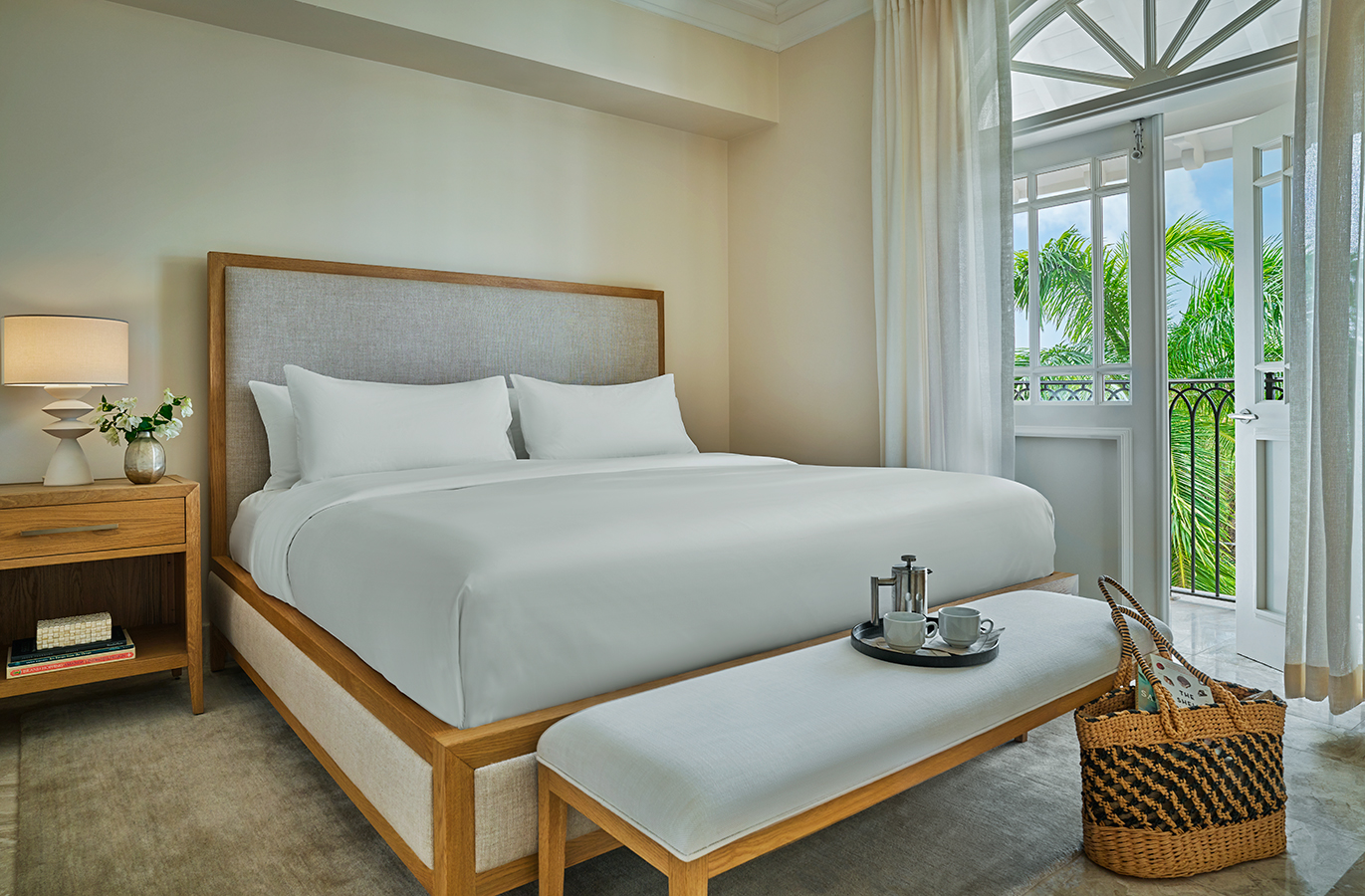 Pendry Residences Barbados Bedroom teatray