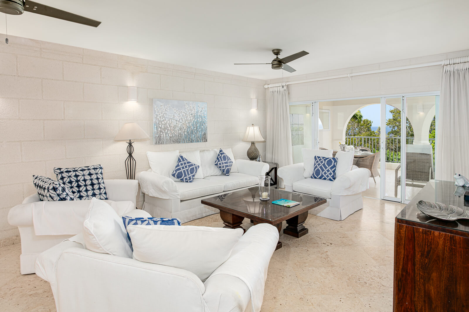Royal apartment 132 royal westmoreland liiving room patio