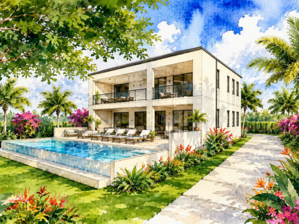 Lancaster Drive 25 Tobago House CGI Exterior 1