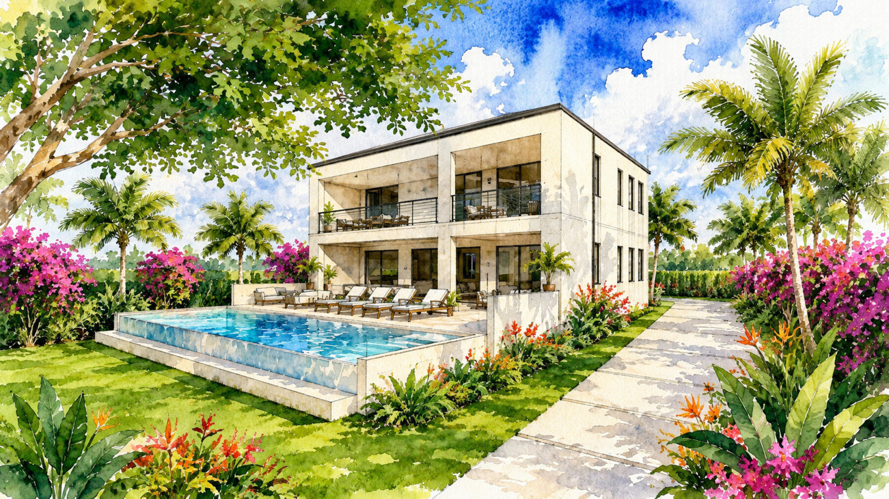 Lancaster Drive 25 Tobago House CGI Exterior 1