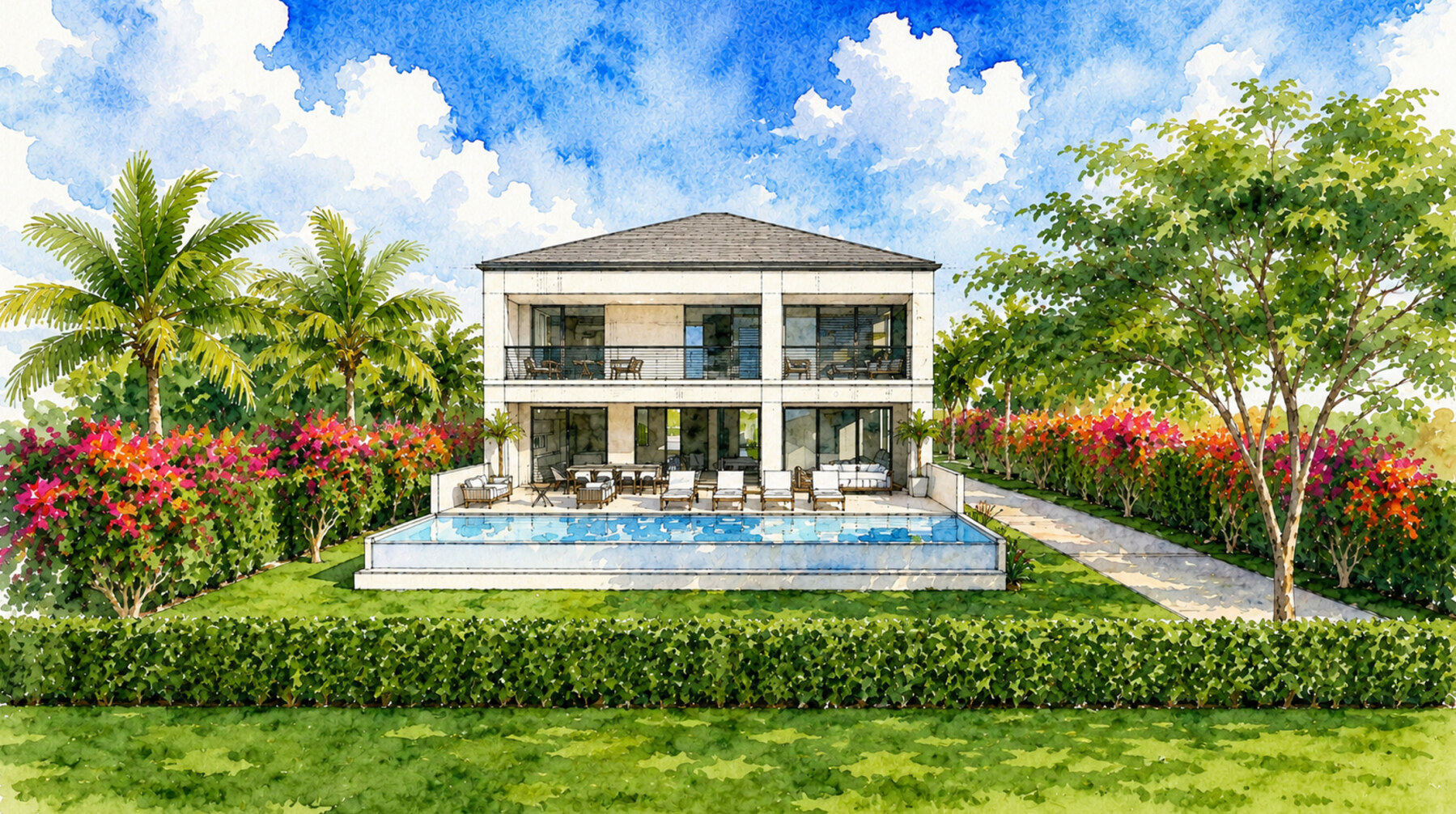 Lancaster Drive 25 Tobago House CGI Exterior 2 Lancaster Drive 25 Tobago House CGI Exterior 2