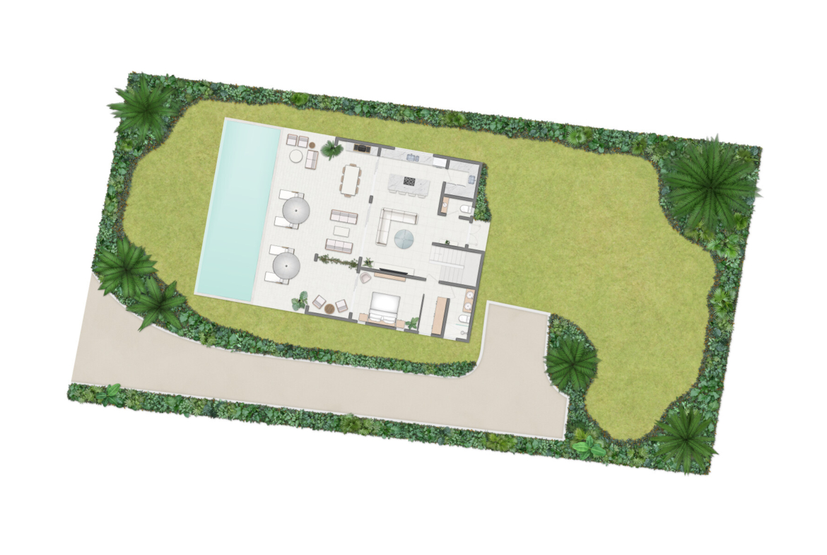 Lancaster Drive 25 Tobago House CGI Site Plan