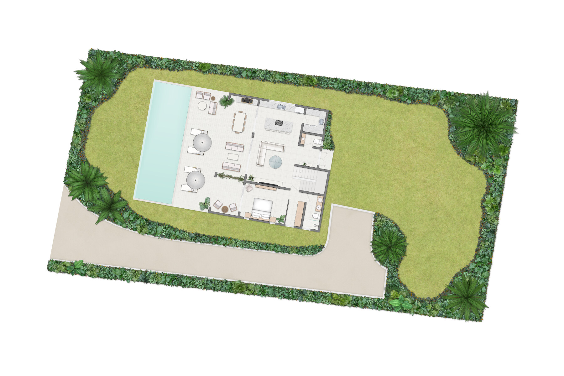 Lancaster Drive 25 Tobago House CGI Site Plan Lancaster Drive 25 Tobago House CGI Site Plan