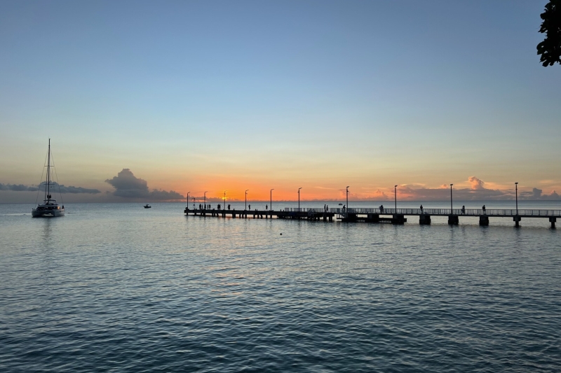Speightstown jetty sunset